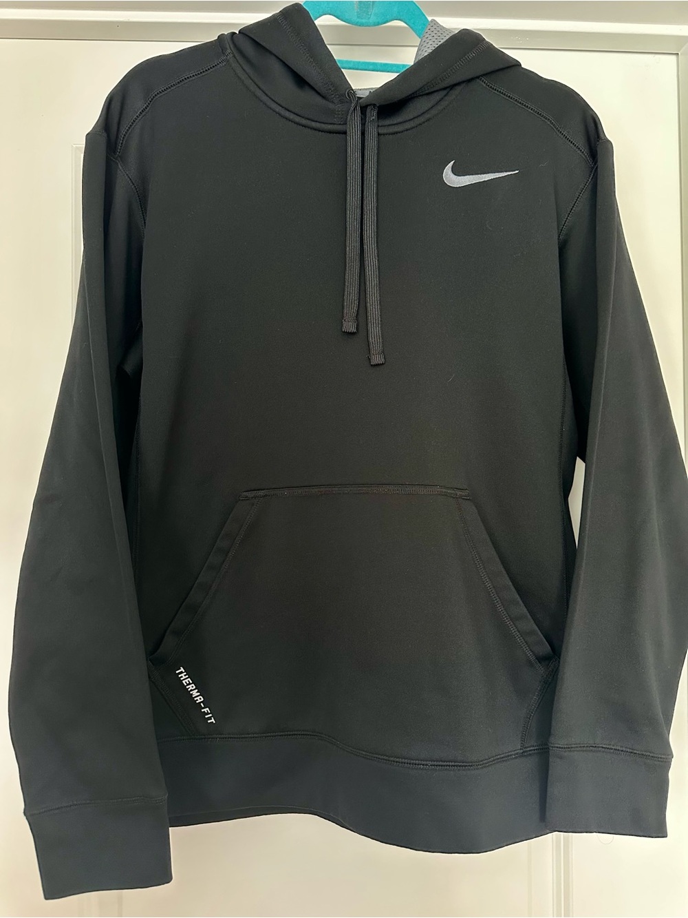 Nike Black Hoodie with Silver Swoosh
